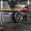 UL Tech 4 Inch Dual Camera Dash Camera - Black