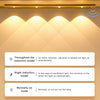 60cm Wireless LED Closet Lights Motion Sensor PIR Induction Lamp Cabinet Lighting USB