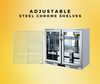 2-Door Stainless Steel Under Counter Can Cooler Wine Bar Fridge 208L | Pre Order