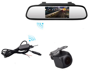 2021 Wireless HD car Reverse camera kit rear view mirror wireless backup camera