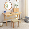 CARLA HOME Hanging Round Wall Mirror 38 cm - Solid Bamboo Frame and Adjustable Leather Strap for Bathroom and Bedroom