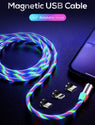 Shop FU – LED Flowing USB Charger Cable Magnetic 3 in 1 USB