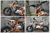 70cc Rocket IN Pocket Trail Pit Bike Dirt Motor Electric Start  - Orange