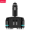 Shop FU –  2 Sockets Car Charger Adapter Dual USB port Cig Socket Lighter