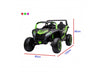 Go Skitz Wave 100 Kids 12V E-Buggy Ride On - Green