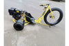 9HP 270CC – MOTORISED DRIFT TRIKE HUFFY SLIDER BOY GOKART  DT4 E-START - YELLOW