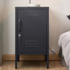 ArtissIn Metal Locker Storage Shelf Filing Cabinet Cupboard Bedside Table Black