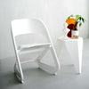 ArtissIn Set of 4 Dining Chairs Office Cafe Lounge Seat Stackable Plastic Leisure Chairs White