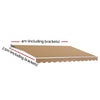 Instahut Motorised 4x2.5m Folding Arm Awning - Beige