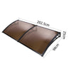 Instahut Window Door Awning Door Canopy Patio UV Sun Shield BROWN 1mx2m DIY