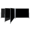 Instahut 1.8X6M Retractable Side Awning Garden Patio Shade Screen Panel Black