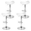 Artiss Set of 4 Swivel Bar Stools - White