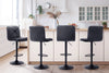 Artiss Set of 4 Bar Stools PU Leather Criss Cross Style - Black