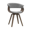 Artiss Dining chairs Bentwood Chair Kitchen Velvet Fabric Timber Wood Retro Grey
