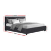 Artiss Bed Frame Queen Size Gas Lift Base With Storage Mattress Fabric Lisa