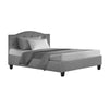 Lars Bed Frame Fabric - Grey King Single