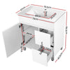 Cefito 750mm Bathroom Vanity Cabinet Unit Wash Basin Sink Storage Freestanding White