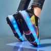 SHOP FU Kids Roller Skate Shoes With Rechargeable Light