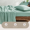 Cosy Club Washed Cotton Sheet Set Green Double