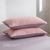 Cosy Club Washed Cotton Sheet Set Pink Purple Queen