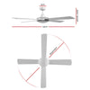 Devanti 52'' Ceiling Fan w/Remote - White