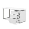 Artiss Metal Desk with 3 Drawers - White