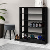 Artiss Shoe Cabinet Shoes Organiser Storage Rack 30 Pairs Black Shelf Wooden