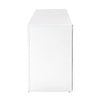 Artiss 130cm High Gloss TV Stand Entertainment Unit Storage Cabinet Tempered Glass Shelf White