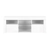 Artiss TV Cabinet Entertainment Unit Stand RGB LED Gloss Furniture 145cm White