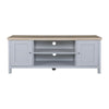 Artiss TV Cabinet Entertainment Unit Stand French Provincial Storage Shelf Wooden 130cm Grey