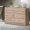 Artiss 6 Chest of Drawers Cabinet Dresser Table Tallboy Lowboy Storage Wood