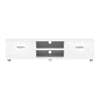 Artiss TV Cabinet Entertainment Unit Stand High Gloss Furniture Storage Drawers 140cm White