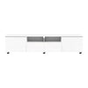 Artiss TV Cabinet Entertainment Unit Stand High Gloss Furniture 205cm White