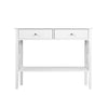 Artiss Console Table Hall Side Entry 2 Drawers Display White Desk Furniture