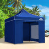 Instahut Gazebo Pop Up Marquee 3x3m Folding Wedding Tent Gazebos Shade Blue