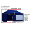 Instahut Gazebo Pop Up Marquee 3x6m Folding Wedding Tent Gazebos Shade Blue