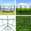 Instahut Gazebo 4x3m Party Marquee Outdoor Wedding Event Tent Iron Art Canopy