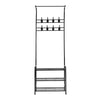 Artiss Clothes Rack Coat Stand Garment Portable Hanger Airer Organiser Shoe Storage Metal Black