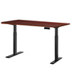 Artiss Standing Desk Electric Adjustable Sit Stand Desks Black Walnut 140cm