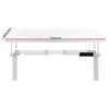 Artiss Standing Desk Electric Height Adjustable Sit Stand Desks Table White
