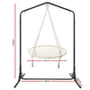 Keezi Kids Outdoor Nest Spider Web Swing Hammock Chair with Stand Garden 100cm