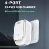 Shop FU – 4405 4.4A 4 Ports LED Light USB Charger Travel Adapter
