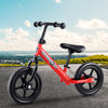 Rigo Kids Balance Bike Ride On Toys Push Bicycle Wheels Toddler Baby 12" Bikes Red