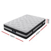 Giselle Bedding Lotus Tight Top Pocket Spring Mattress 30cm Thick Queen
