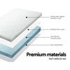 Giselle Bedding Cool Gel Memory Foam Mattress Topper w/Bamboo Cover 8cm - Double