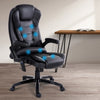 Artiss Massage Office Chair 8 Point PU Leather Office Chair - Black