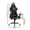 Artiss Gaming Office Chairs Computer Desk Racing Recliner Executive Seat Black