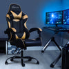 Artiss Office Chair Gaming Chair Computer Chairs Recliner PU Leather Seat Armrest Black Golden