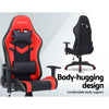 Artiss Gaming Office Chair RGB LED Lights Computer Desk Chair Home Work Chairs