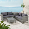 Gardeon Outdoor Sofa Furniture Garden Couch Lounge Set Patio Wicker Table Chairs